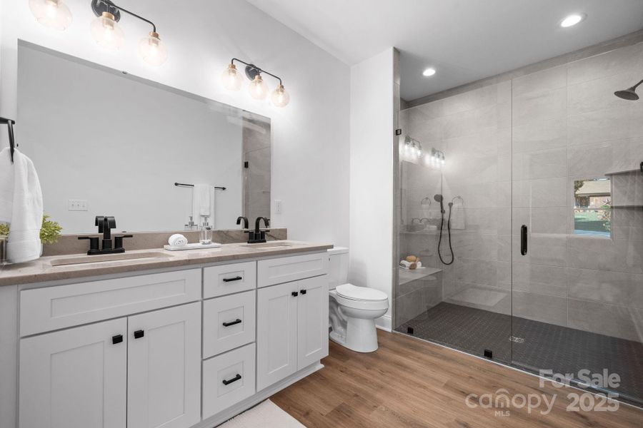 Furnished interior view inside a new home in , Hickory (Image 9).