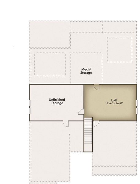2D floor plan layout for the The Seashore Multigen by Chesapeake Homes in Coastal Club of the Carolinas, Calabash, NC (Image 6).