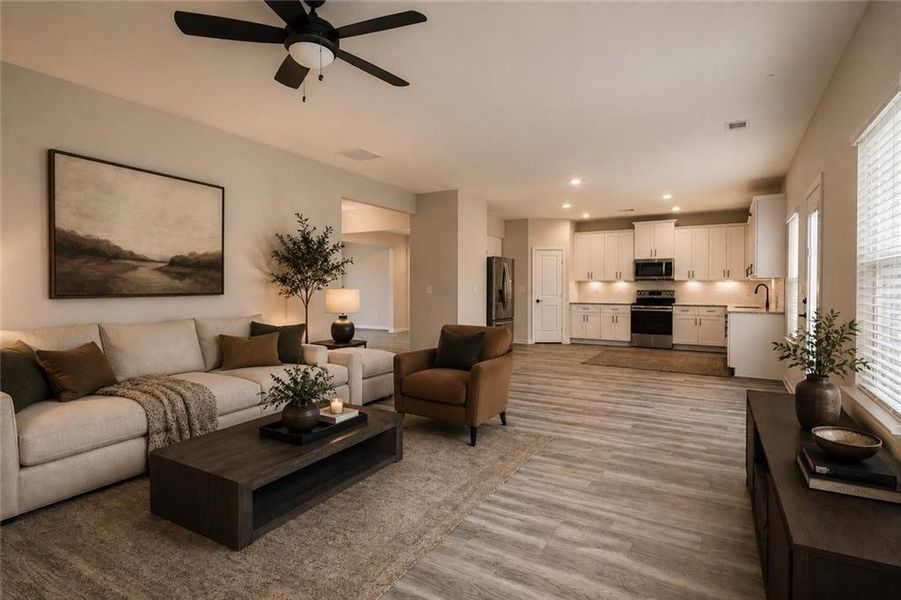 Furnished interior view inside a new home in , Jefferson (Image 6).