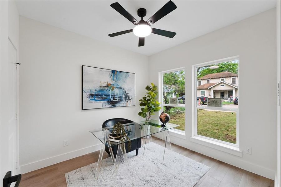 Furnished interior view inside a new home in , Dallas (Image 27).