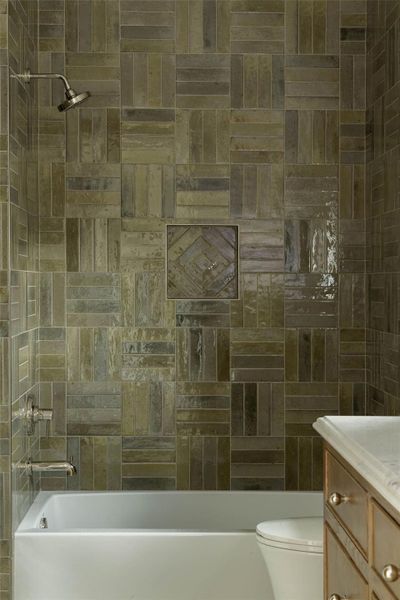 Close-up of interior finishes inside a home in , Houston (Image 9).