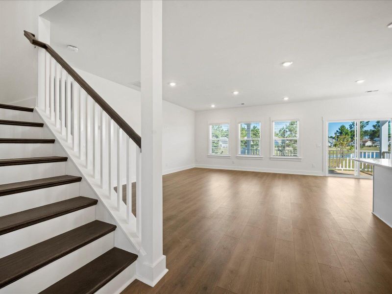 Spacious, unfurnished interior of a new home in The Coves at Lakes of Cane Bay, Summerville (Image 14). Spacious, unfurnished interior of a new home in The Coves at Lakes of Cane Bay, Summerville (Image 14).