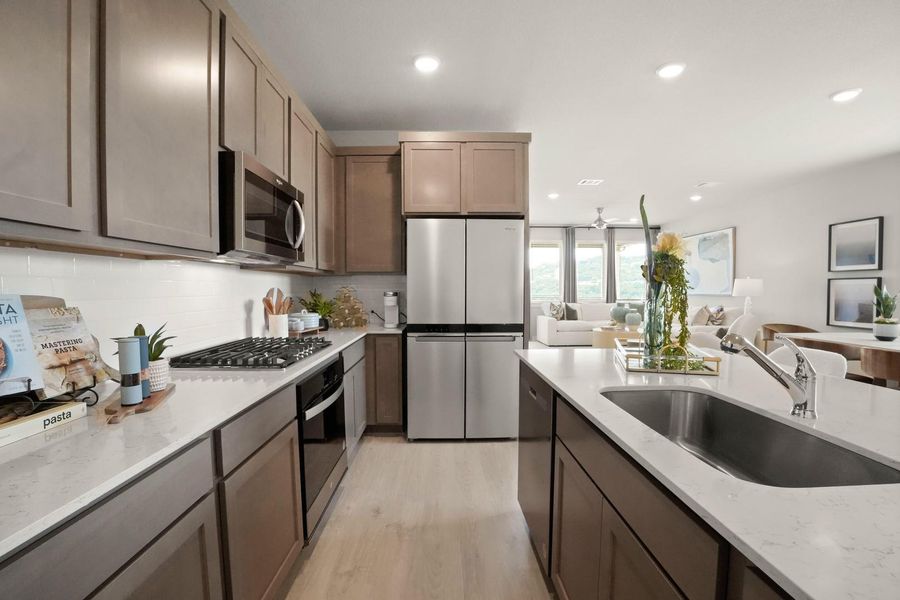 Furnished interior view inside a new home in Lakeside at Tessera, Lago Vista (Image 15).
