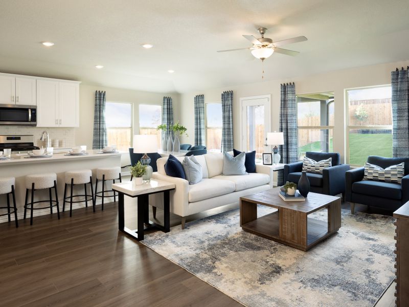 Enjoy entertaining with the open floorplan of the Henderson.