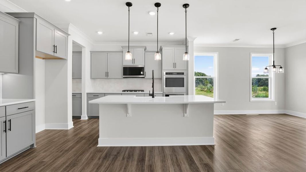 Furnished interior view inside a new home in Cottonwood Ridge, Piedmont (Image 8).