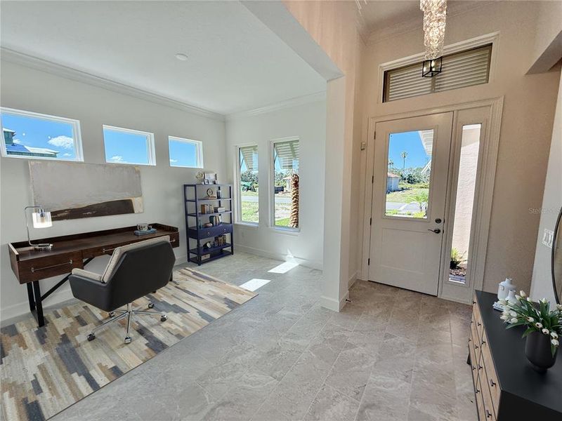 Furnished interior view inside a new home in Veranda Bay, Flagler Beach (Image 43).