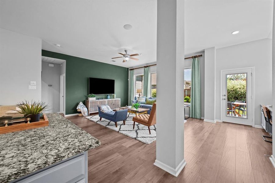 Furnished interior view inside a new home in Tavolo Park Cottages, Fort Worth (Image 21).
