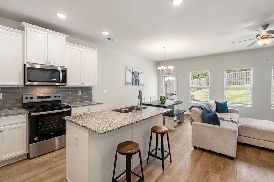 Furnished interior view inside a new home in , Hoschton (Image 30).