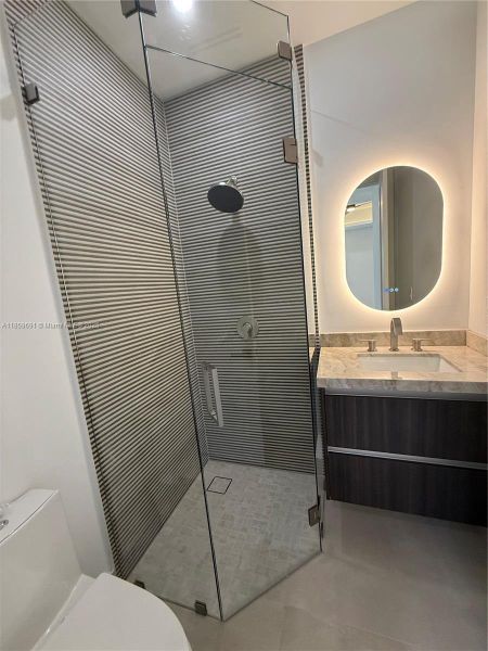 Furnished interior view inside a new home in , Miami (Image 10).