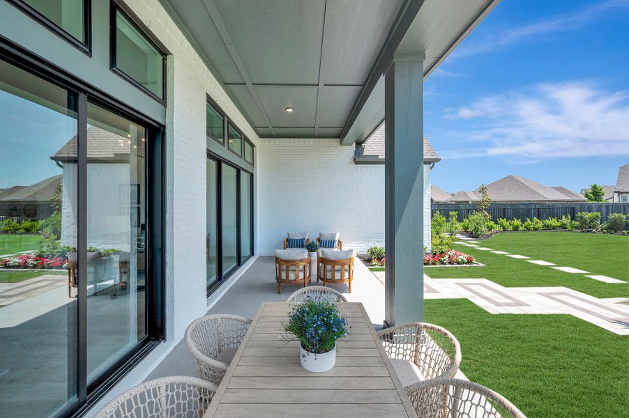 Representative exterior details of a home built from the The Tomball by David Weekley Homes in Prairieland Village - Summit Collection, Cypress (Image 3).