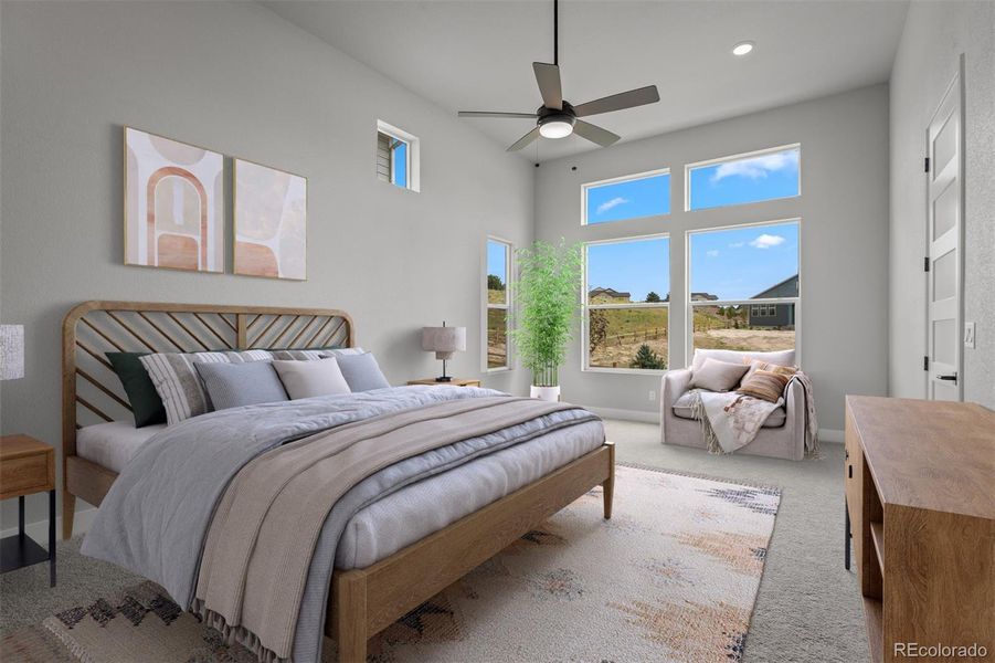 Furnished interior view inside a new home in Cloverleaf – Mountainview Collection, Monument (Image 5).