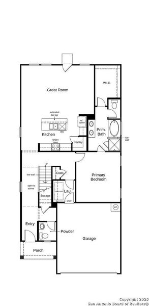 2D floor plan layout of this home in The Granary - Heritage Collection, San Antonio, TX (Image 4). 2D floor plan layout of this home in The Granary - Heritage Collection, San Antonio, TX (Image 4).
