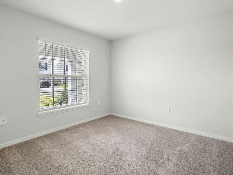 Secondary bedrooms provide space for everyone in your household.