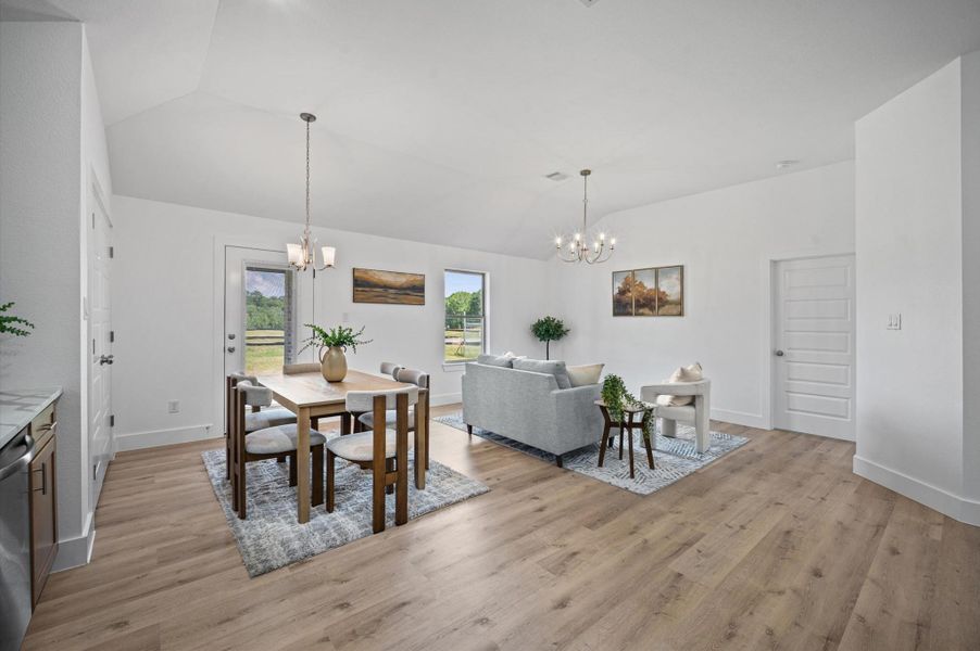 Furnished interior view inside a new home in , Willis (Image 19).