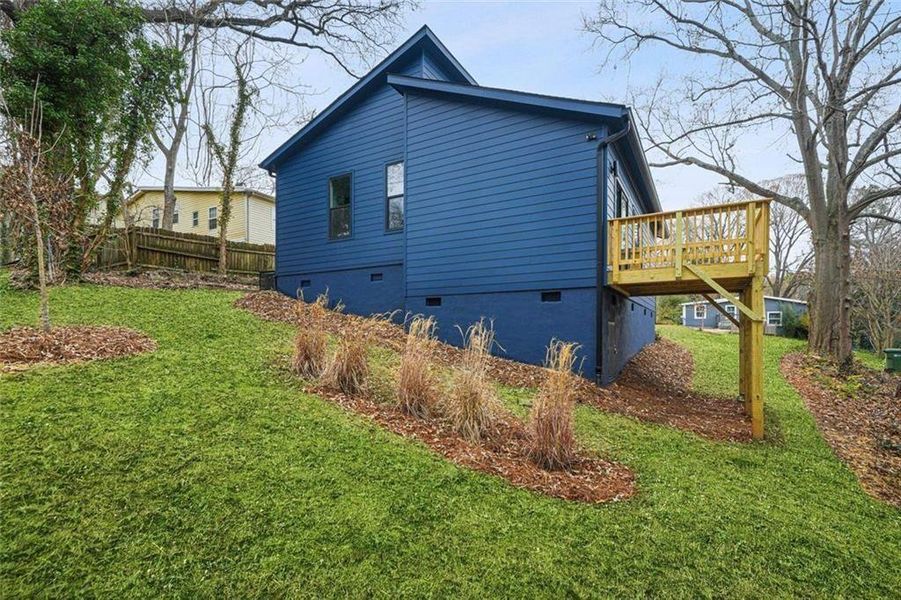 Exterior details and patio area of a home in , Atlanta (Image 26).