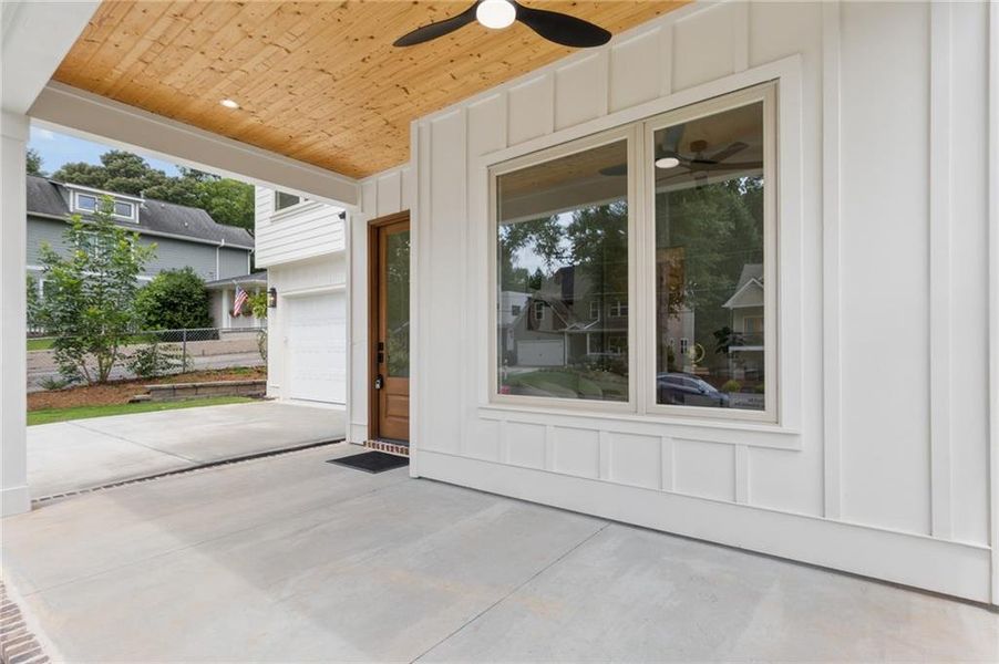 Exterior details and patio area of a home in , Atlanta (Image 3). Exterior details and patio area of a home in , Atlanta (Image 3).