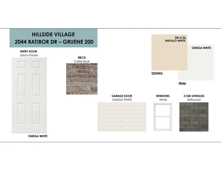 Sample of building materials used in homes in Hillside Village, Temple (Image 3). Sample of building materials used in homes in Hillside Village, Temple (Image 3).