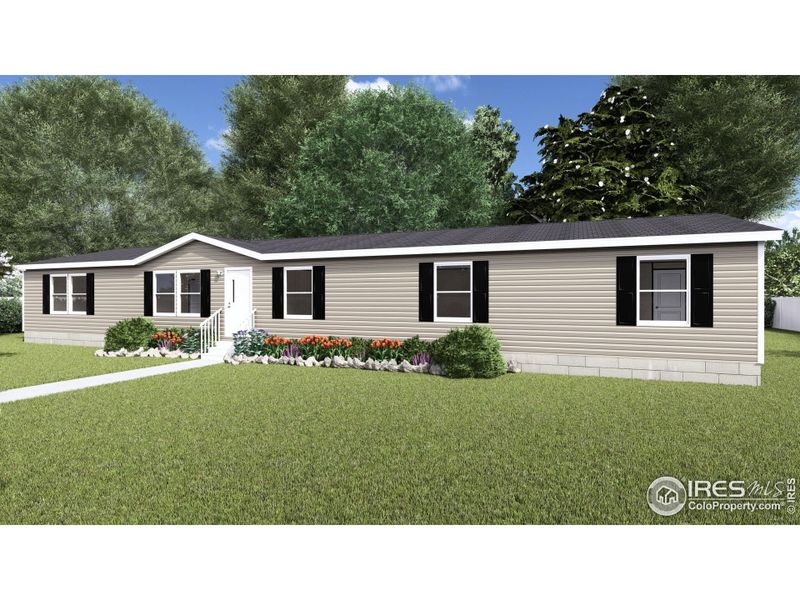 Front exterior of a new home in , Orchard, CO, highlighting curb appeal (Image 1). Front exterior of a new home in , Orchard, CO, highlighting curb appeal (Image 1).