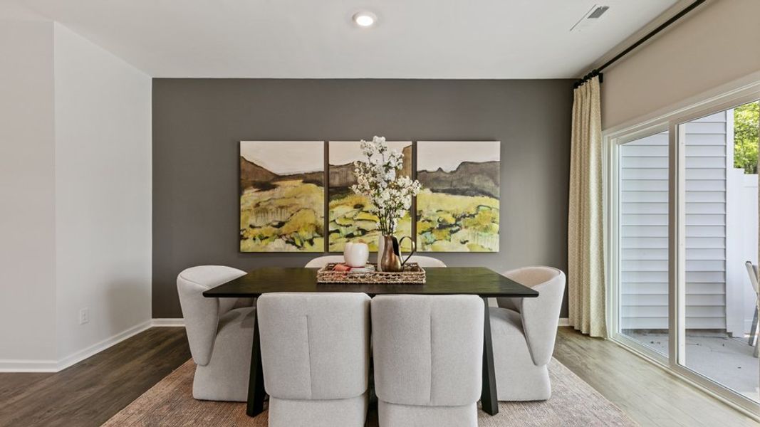 Furnished interior view inside a new home in Chapel Townes, Raleigh (Image 9).