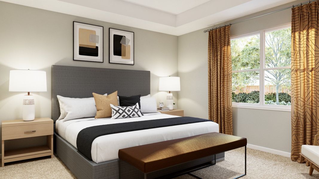 Representative furnished interior of a home built from the The Lazio - Walden On Lake Conroe by Legend Homes in Lake Conroe Area Homes, Montgomery (Image 12).