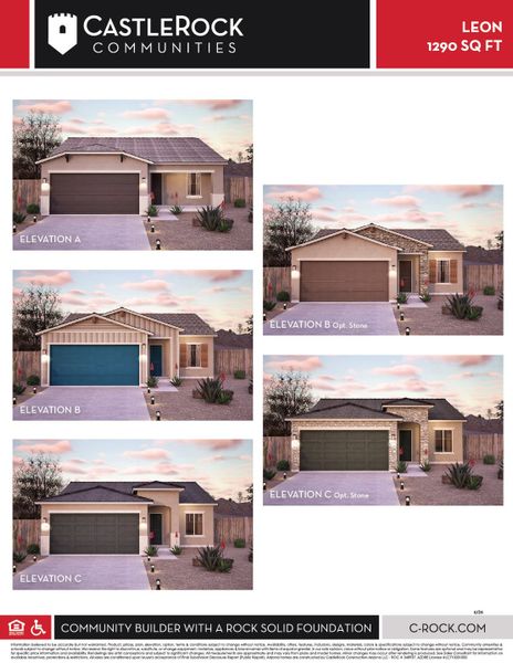 Image 6 representing the Leon by CastleRock Communities in Rancho Mirage, Maricopa, AZ. Image 6 representing the Leon by CastleRock Communities in Rancho Mirage, Maricopa, AZ.