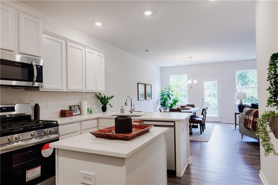 Furnished interior view inside a new home in Castleberry Pointe, Dawsonville (Image 16).