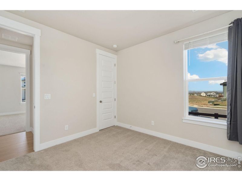 3rd Bedroom with walkin closet and mountain views!
