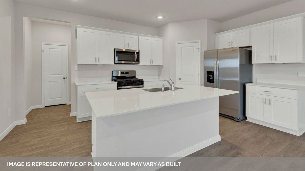 Furnished interior view inside a new home in Whisper South, San Marcos (Image 6).