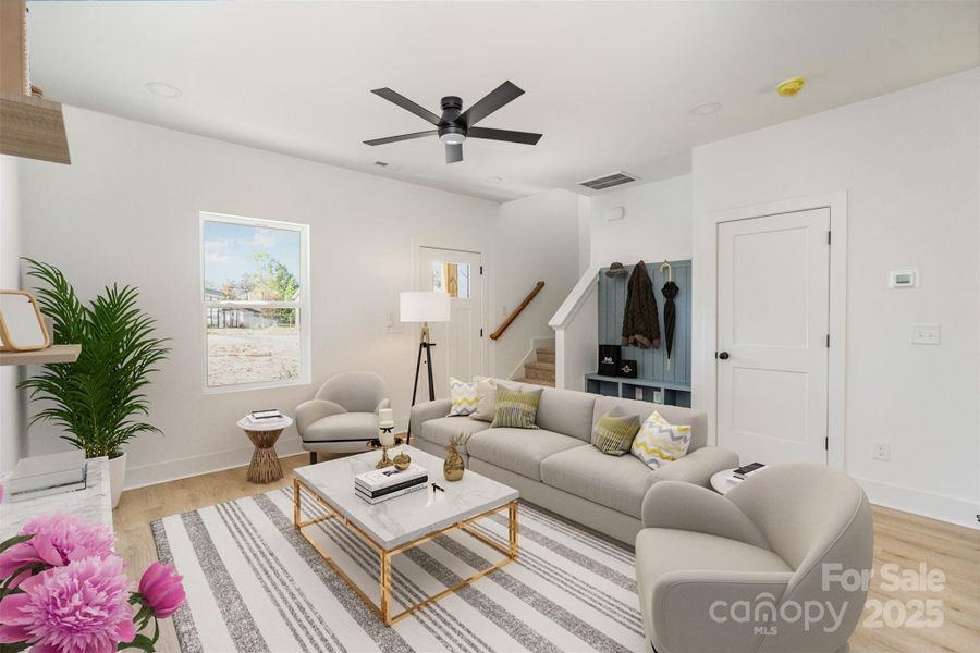 Furnished interior view inside a new home in , Hickory (Image 8). Furnished interior view inside a new home in , Hickory (Image 8).