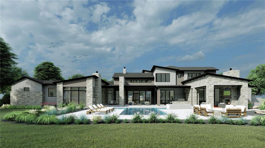 Front exterior of a new home in , Argyle, TX, highlighting curb appeal (Image 1).