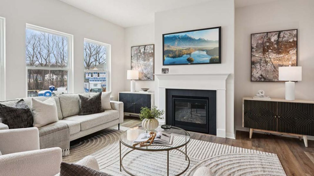Furnished interior view inside a new home in Reedy Creek Preserve, Charlotte (Image 5).