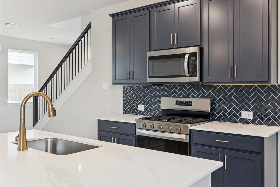 Furnished interior view inside a new home in Elyson, Katy (Image 10).