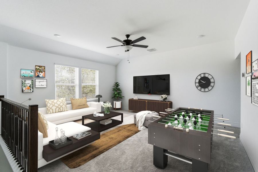 Furnished interior view inside a new home in Davis Ranch, San Antonio (Image 8).