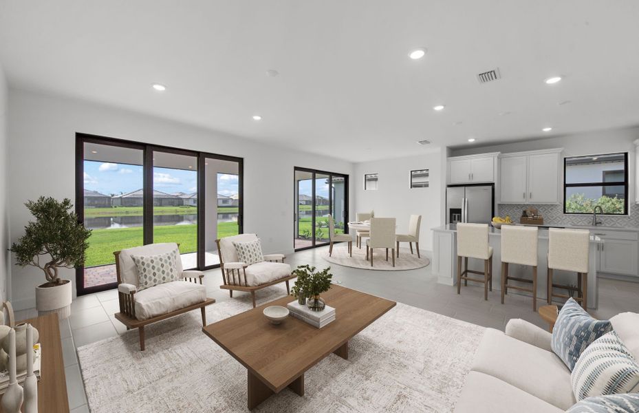 Virtually staged for illustrative purposes only. Furniture not included