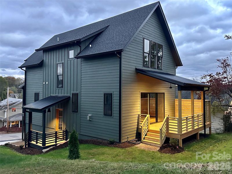 135 Swannanoa Ave at Dusk