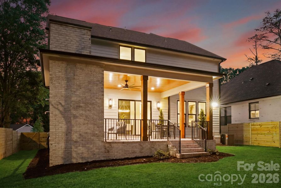 Exterior details and patio area of a home in , Charlotte (Image 28).