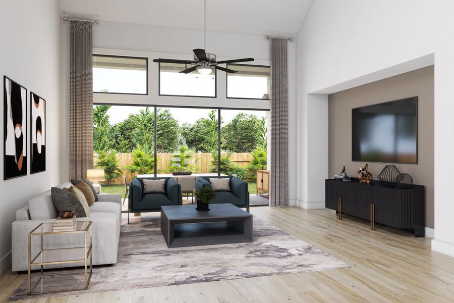 Representative furnished interior of a home built from the Downy by Tri Pointe Homes in Tompkins Reserve, Katy (Image 12). Representative furnished interior of a home built from the Downy by Tri Pointe Homes in Tompkins Reserve, Katy (Image 12).