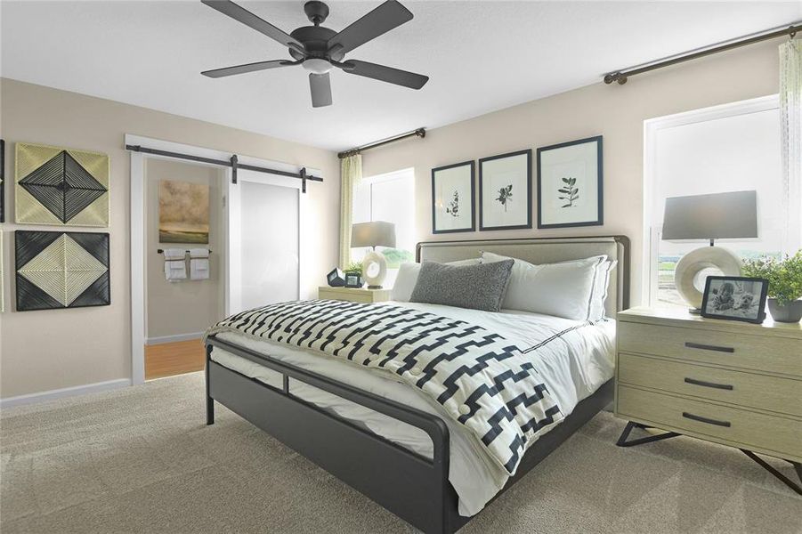 Furnished interior view inside a new home in Estates at Rivers Edge, Parrish (Image 4).