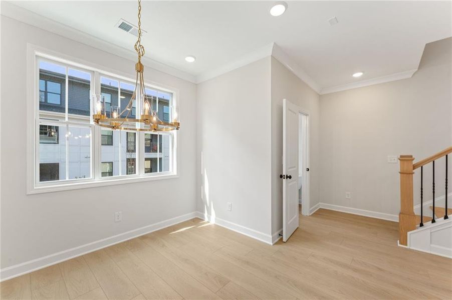 Spacious, unfurnished interior of a new home in Townes at South Main, Kennesaw (Image 21).