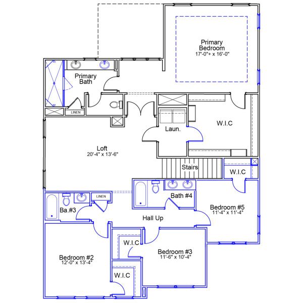2D floor plan layout of this home in Sweetbrier, Durham, NC (Image 3).