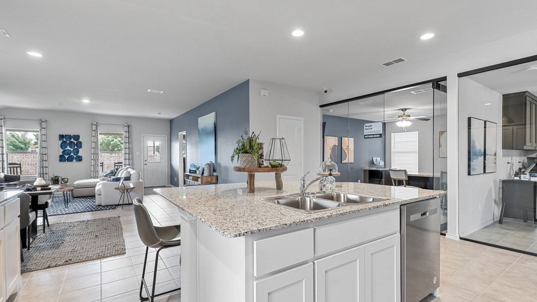 Furnished interior view inside a new home in Rosewood at Beltmill, Fort Worth (Image 11). Furnished interior view inside a new home in Rosewood at Beltmill, Fort Worth (Image 11).