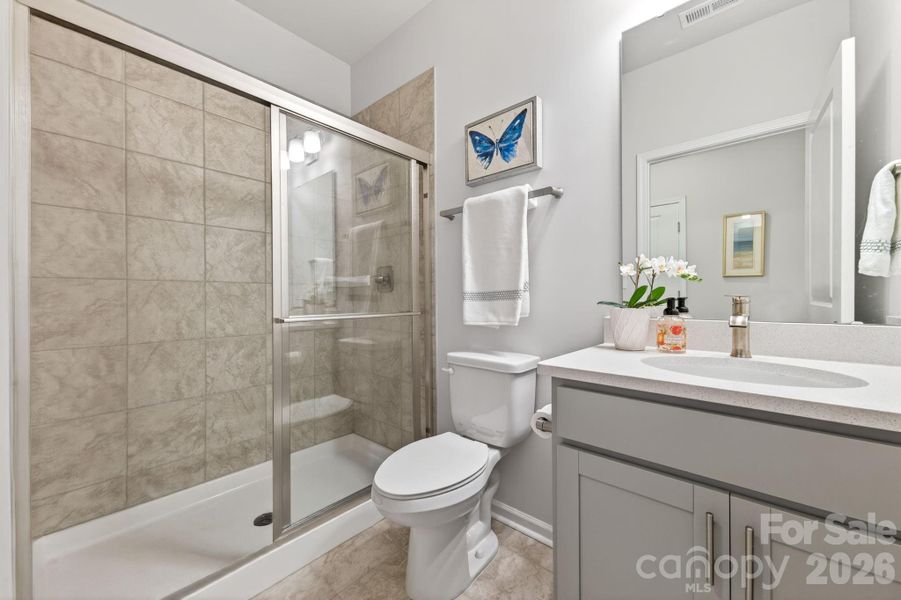 Furnished interior view inside a new home in Esplanade at Northgate, Indian Trail (Image 33).