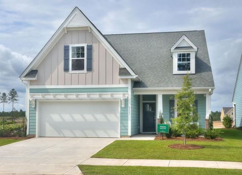 Representative exterior photo of a completed home built from the Dobson by True Homes in Harpers Landing, Walkertown, NC (Image 21).