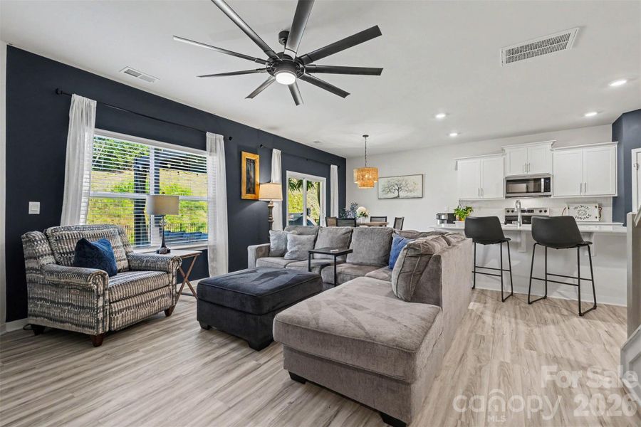 Furnished interior view inside a new home in Lakeshore at Windstone, Mooresville (Image 5).