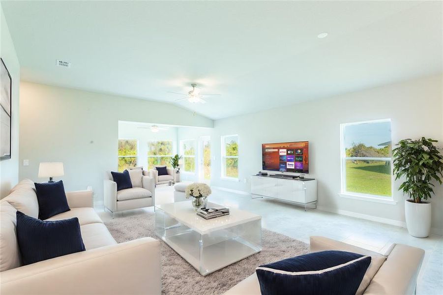 Furnished interior view inside a new home in , Punta Gorda (Image 4).