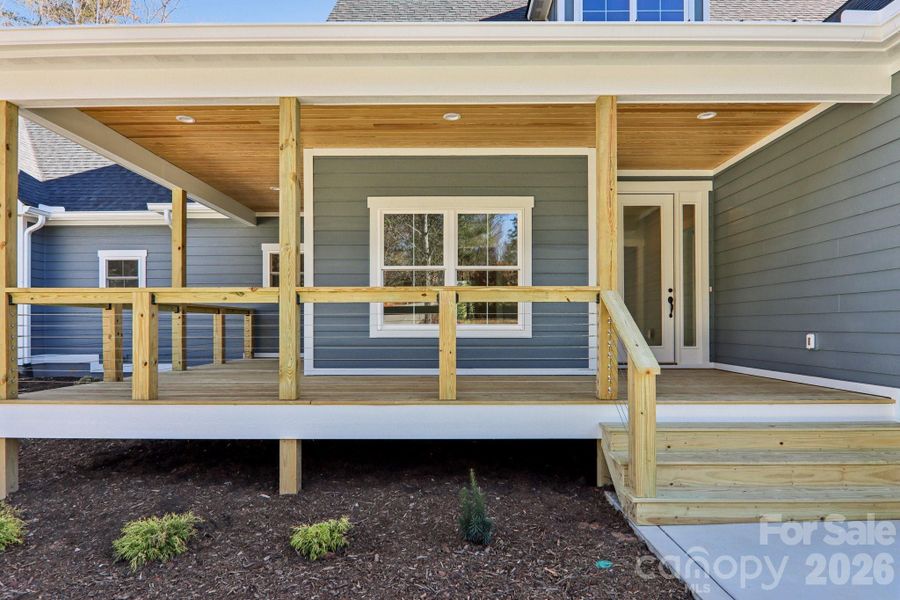 Exterior details and patio area of a home in , Hendersonville (Image 24).