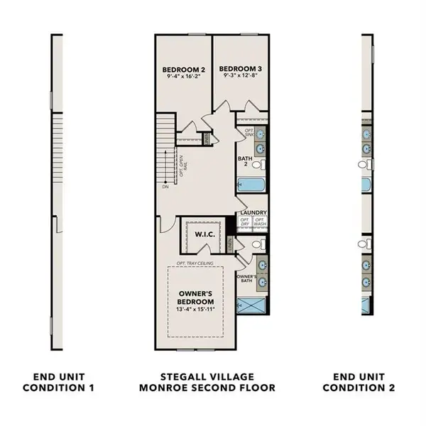 2D floor plan layout of this home in Stegall Village, Cartersville, GA (Image 4). 2D floor plan layout of this home in Stegall Village, Cartersville, GA (Image 4).