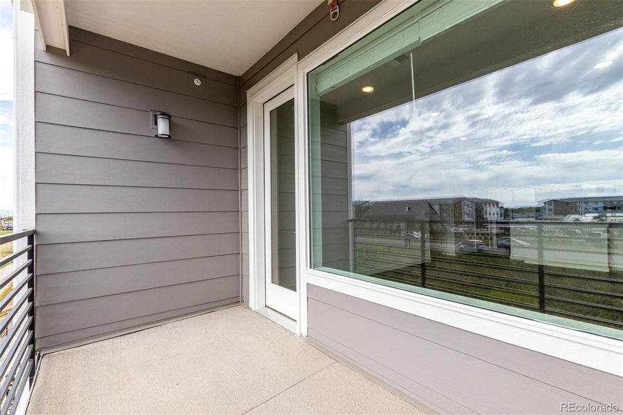 Exterior details and patio area of a home in Gateway Commons, Denver (Image 2).