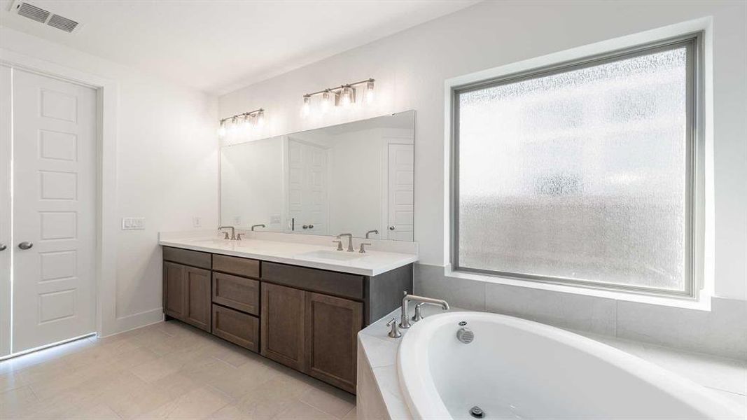 Furnished interior view inside a new home in Trinity Falls 60', McKinney (Image 6). Furnished interior view inside a new home in Trinity Falls 60', McKinney (Image 6).