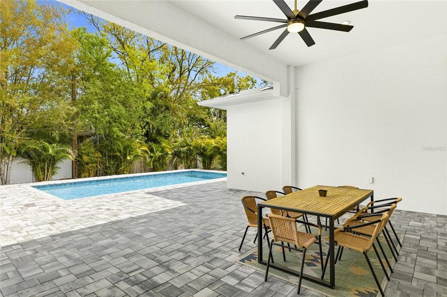 Exterior details and patio area of a home in , Sarasota (Image 32).